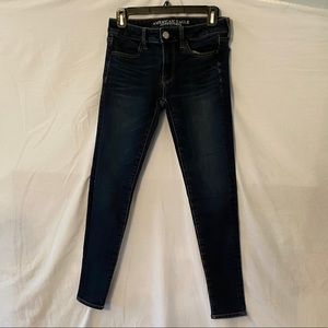 American eagle skinny dark wash jeans